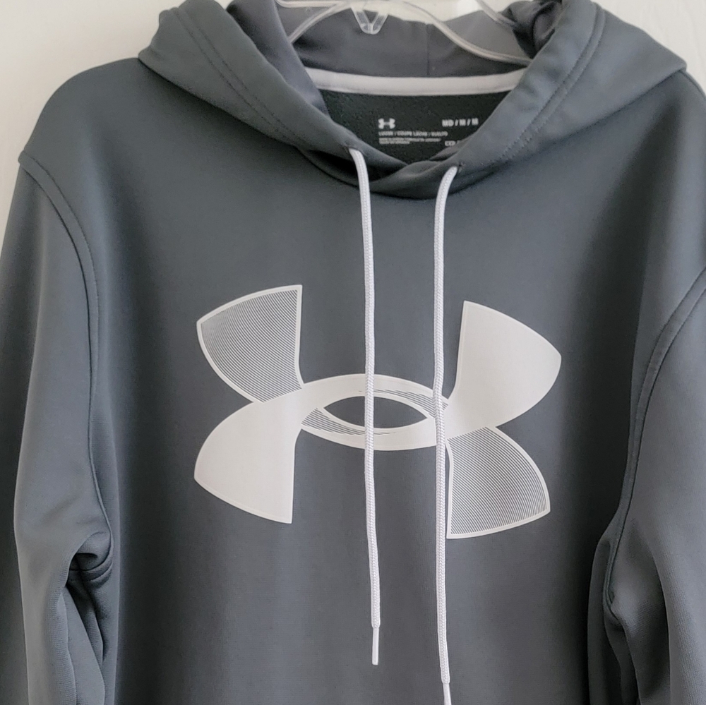 Under Armour Icon Fleece Long-Sleeve Hoodie, size M - Picture 2 of 7